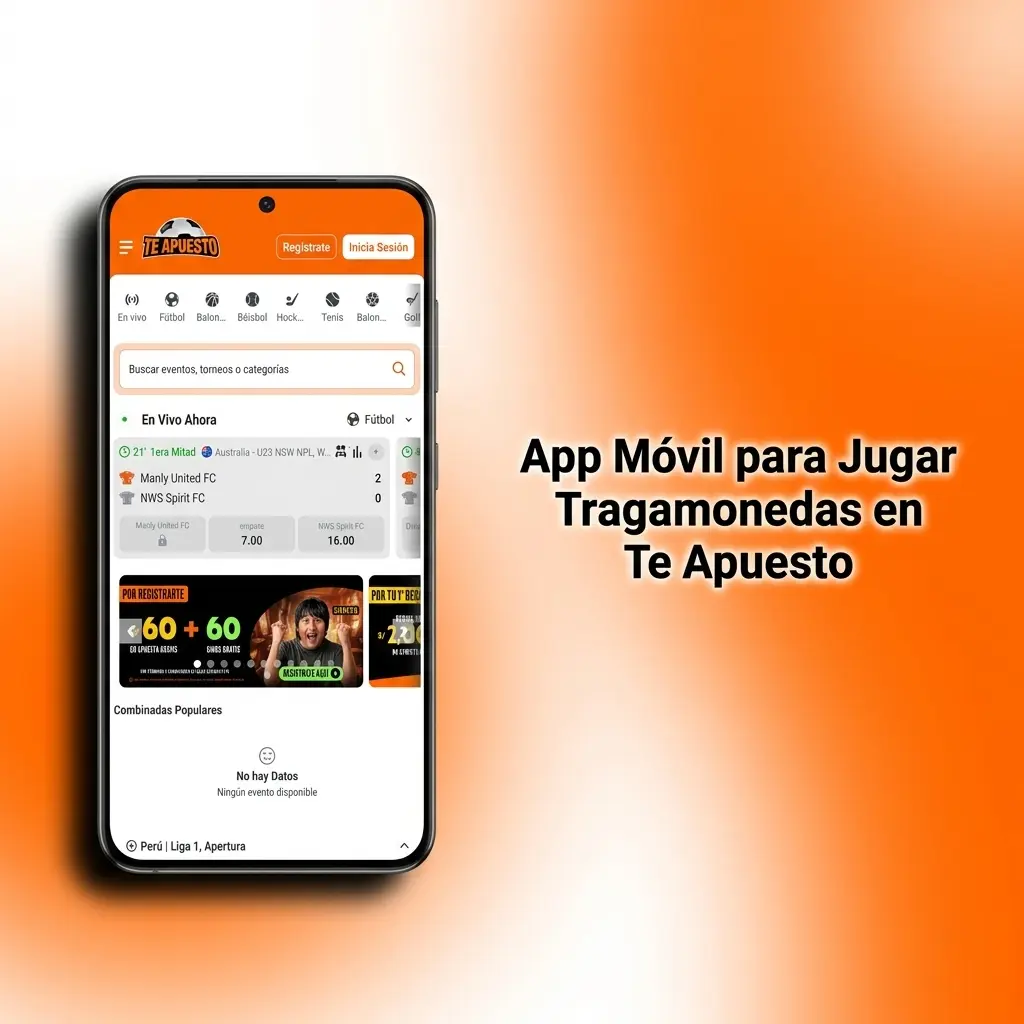 App móvil Te Apuesto para jugar tragamonedas en Android e iOS con interfaz táctil optimizada