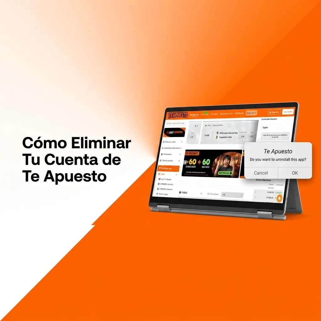 Pasos para eliminar tu cuenta de Te Apuesto: contactar soporte, verificar identidad y confirmar la baja.